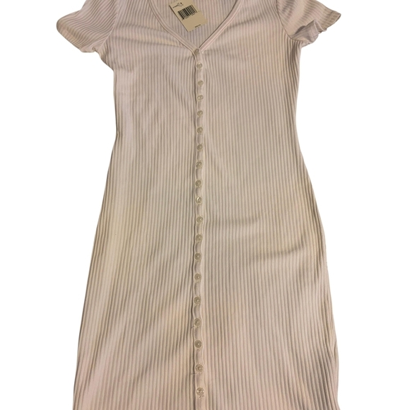 Guess Dresses & Skirts - Guess White Striped Midi Dress